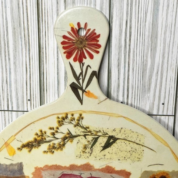 Vintage Melamine Floral Round Hanging Decorative Chopping Board - Picture 4 of 6